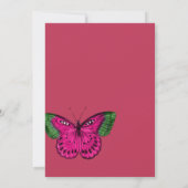 Viva Magenta Blumendusche Einladung (Rückseite)