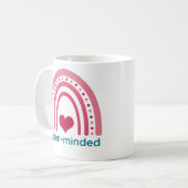 Viva Magenta Boho Rainbow Kaffeetasse (Vorderseite Links)