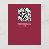 Viva magenta burgundy Rose Haushalt Blume einladen (Rückseite)