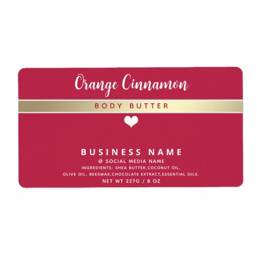 Viva magenta Einfaches, modernes weißes Herzproduk (Vorne)