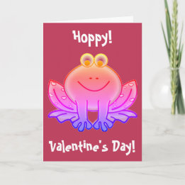 Viva Magenta Funny Frog Valentinstag Feiertagskarte