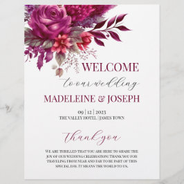 Viva Magenta Hochzeitsfeier Flyer