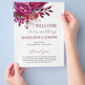 Viva Magenta Hochzeitsfeier Flyer (Hand)