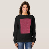 Viva Magenta Honeycomb Pattern Premium Sweatshirt (Vorne ganz)