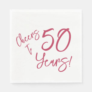 Viva Magenta jubelt bis 50 Jahre Napkins Serviette