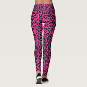 Viva magenta Leopard Safari Leggings (Rückseite)