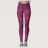 Viva magenta Leopard Safari Leggings (Vorderseite)
