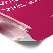 Viva Magenta, Moderne Beratung und gute Wünsche Poster (Ecke)