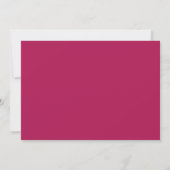 Viva Magenta Moderne Minimalistisch Dankeskarte (Rückseite)
