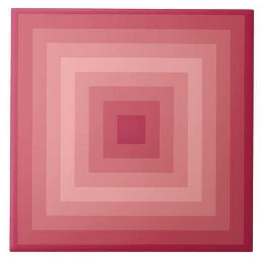 Viva Magenta Murex Muschel Square Keramik Tile Fliese (Vorderseite)