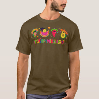 Viva Meico Fiesta Party Cactus Chili Avocado Meica T-Shirt