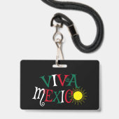 Viva Mexico Ausweis (Vorderseite mit Lanyard)
