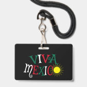 Viva Mexico Ausweis (Rückseite mit Lanyard)