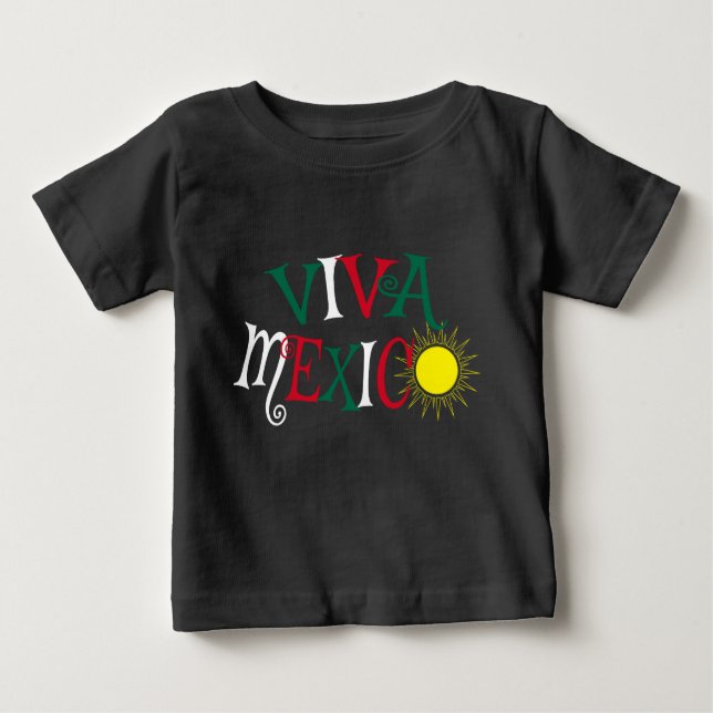 Viva Mexico Baby T-shirt (Vorderseite)