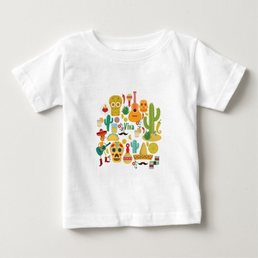 Viva mexico baby t-shirt (Vorderseite)