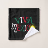 Viva Mexico Badhandtuch Set (Waschlappen)