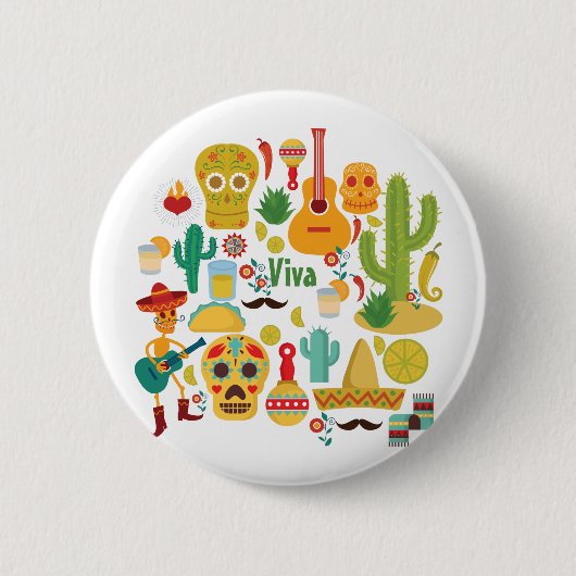 Viva mexico button (Vorderseite)
