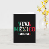 Viva Mexico Cabrones Funny Cinco De Mayo Mexican F Karte (Gelbe Blume)