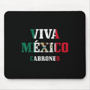 Viva Mexico Cabrones Funny Cinco De Mayo Mexican F Mousepad