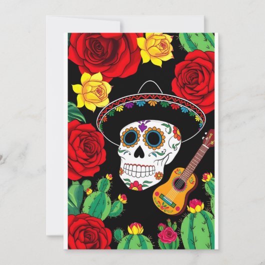 Viva Mexico Celebration Card Einladung (Vorderseite)