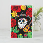 Viva Mexico Celebration Card Einladung (Stehend Vorderseite)