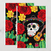 Viva Mexico Celebration Card Einladung (Vorne/Hinten)
