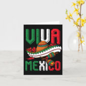 Viva Mexico Cinco De Mayo Karte (Gelbe Blume)