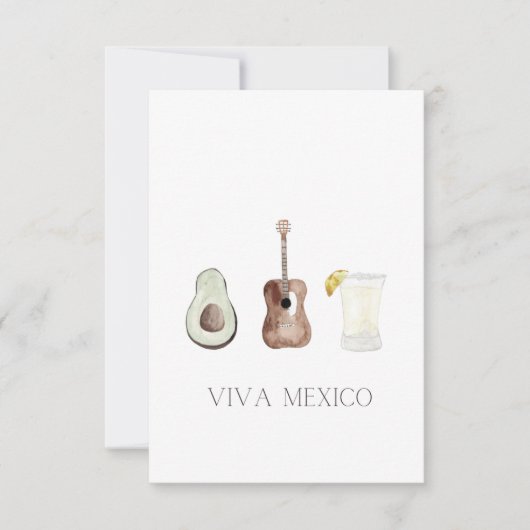 Viva Mexico Einladung (Vorderseite)