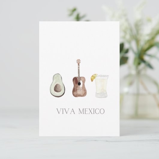 Viva Mexico Einladung (Stehend Vorderseite)