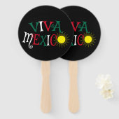 Viva Mexico Fächer (Vorne und Hinten)