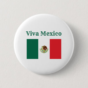 Viva Mexico Flag Button