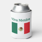 Viva Mexico Flag Dosenkühler (Kanne Vorderseite)