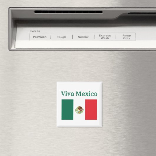 Viva Mexico Flag Magnet (In Situ (Geschirrspüler))