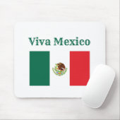 Viva Mexico Flag Mousepad (Mit Mouse)