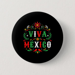 Viva Mexico für den Tag der mexikanischen Unabhäng Button