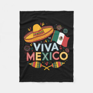 Viva Mexico für den Tag der mexikanischen Unabhäng Fleecedecke