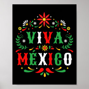 Viva Mexico für den Tag der mexikanischen Unabhäng Poster