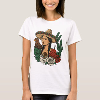 Viva Mexico Girl Wird Woman Wird Mexikanische Spra T-Shirt