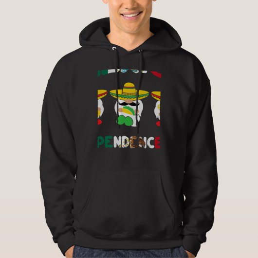 viva mexico gnomes flag Pride Independence Day 16  Hoodie (Vorderseite)