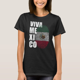Viva Mexico ist in meiner DNA mexikanische Fingera T-Shirt