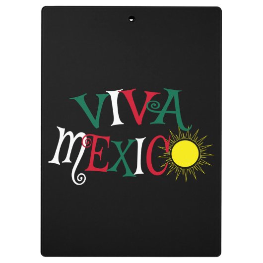 Viva Mexico Klemmbrett (Rückseite)