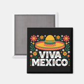 Viva Mexico Magnet (Vorderseite/Rückseite)