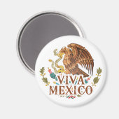 Viva Mexico Magnet (Vorderseite/Rückseite)