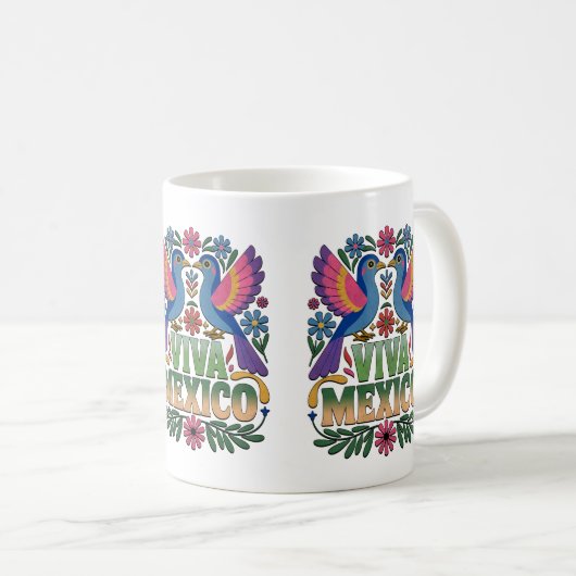 ¡Viva México! Mexican Pride Coffee Mug Kaffeetasse (VorderseiteRechts)
