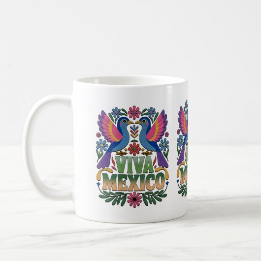 ¡Viva México! Mexican Pride Coffee Mug Kaffeetasse (Links)