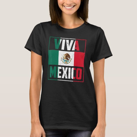 Viva Mexico Mexico Independence Day Decorations T-Shirt (Vorderseite)