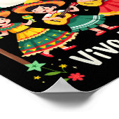 Viva Mexico Mexikanische Unabhängigkeitstag Gitarr Poster (Ecke)