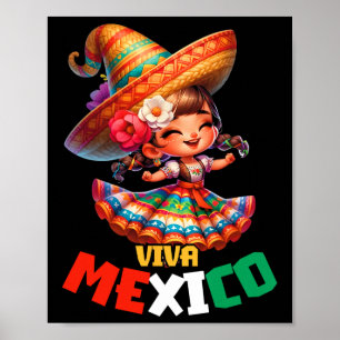 Viva Mexico Mexikanischer Unabhängigkeitstag Mexik Poster