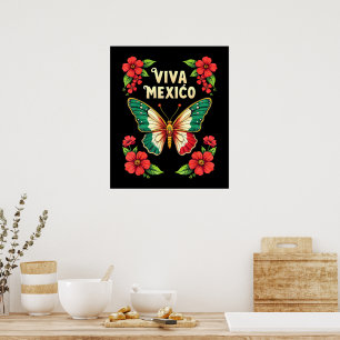 Viva Mexico Mexikanischer Unabhängigkeitstag Poster