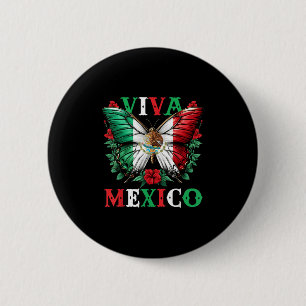 Viva Mexico Mexikanischer Unabhängigkeitstag Schme Button